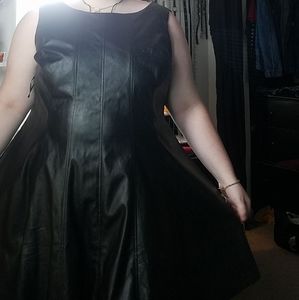 Black pleather dress
